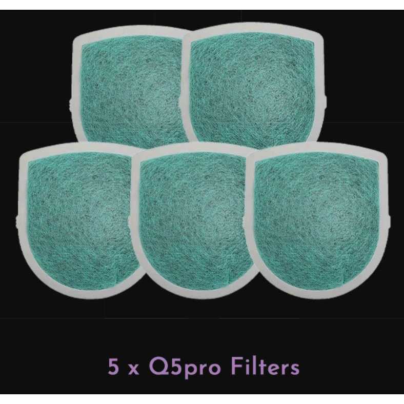 SportStationOutlet HEPA FIlter PM2.5 Masker 5 PCS for Xiaomi Pudun Q5 Pro Mask