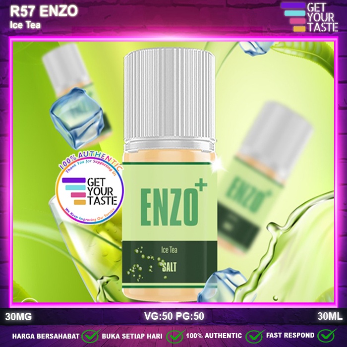 Liquid R57 ENZO Ice Tea Salt Nic 30ML Saltnic Pods by Hero57 x Mildos