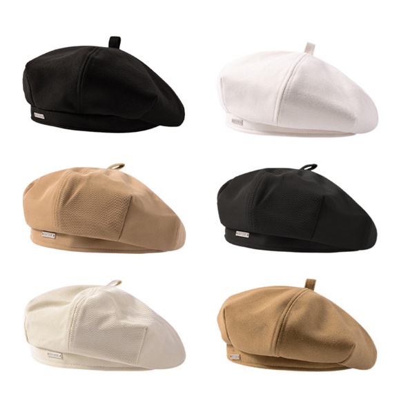 MORPHY Topi Baret Wanita CANVAS Newsboy Hat Flat Cap Kanvas Vintage Gaya Pelukis Aesthetic Retro Musim Gugur dan DinginKorea Style By Chikoisme NR