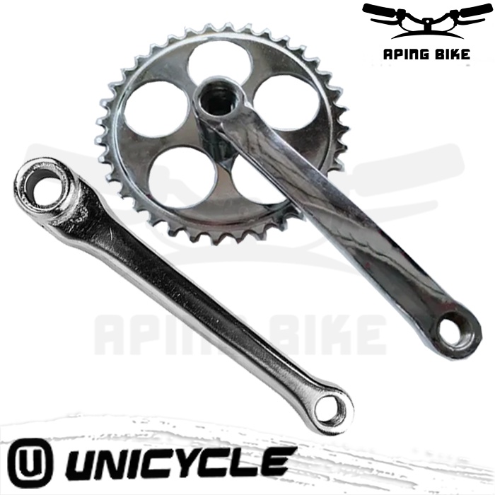 Crank Unicycle Single Speed 36T Gir Depan Sepeda Mini Onthel Fixie