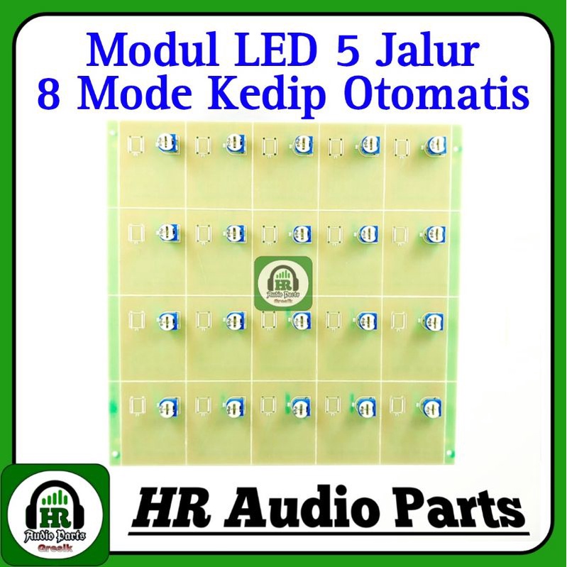 Modul LED 5 Jalur 5TR Dengan 8 Mode Kedip Otomatis Auto BK-S34 BK S34