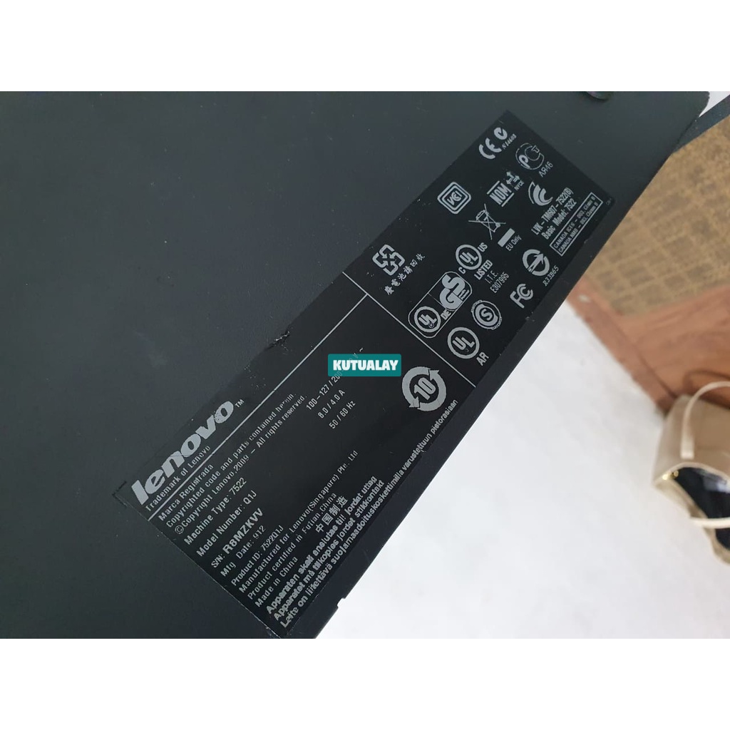 CPU Build Up Lenovo 7522 DDR2 Core 2 Duo PC Desktop Komputer