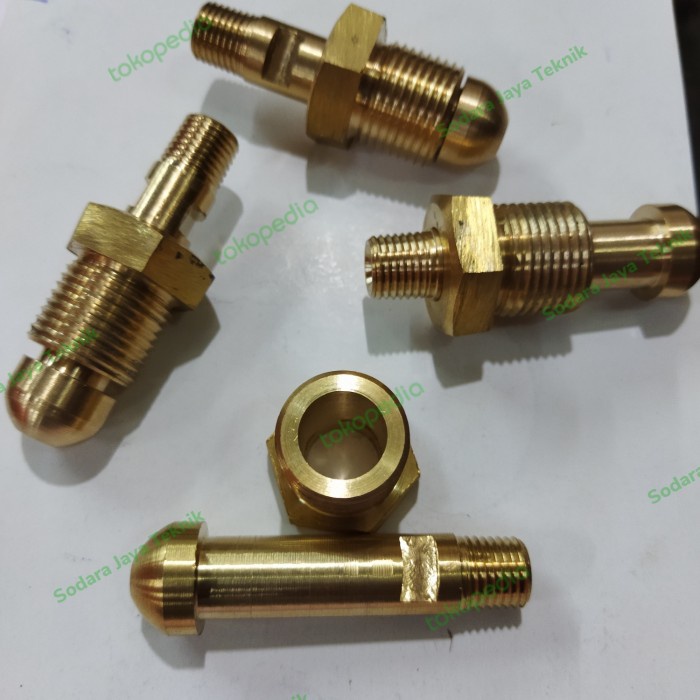 Terlaris Reg Nepel Pigtail Oksigen / Nitrogen / Tabung Drat 1/4"