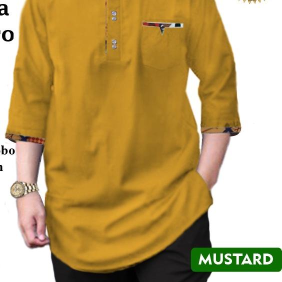 ○ LOBBY MODE Baju Koko Pria Muslim QURTA TOJIRO bahan Toyobo Premium   ❁