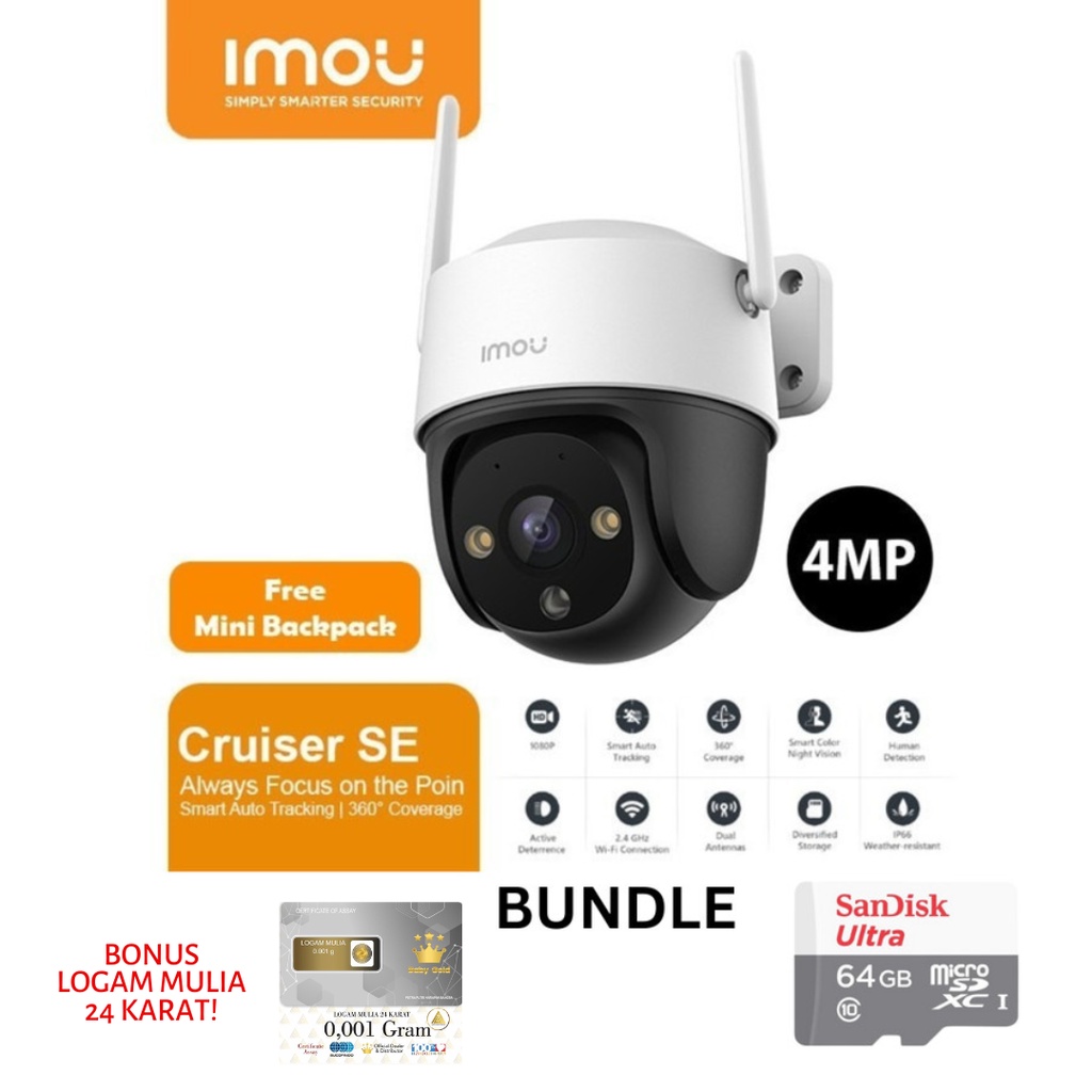 Imou Cruiser SE 4 MP Smart Tracking &amp; Full Color Night Vision