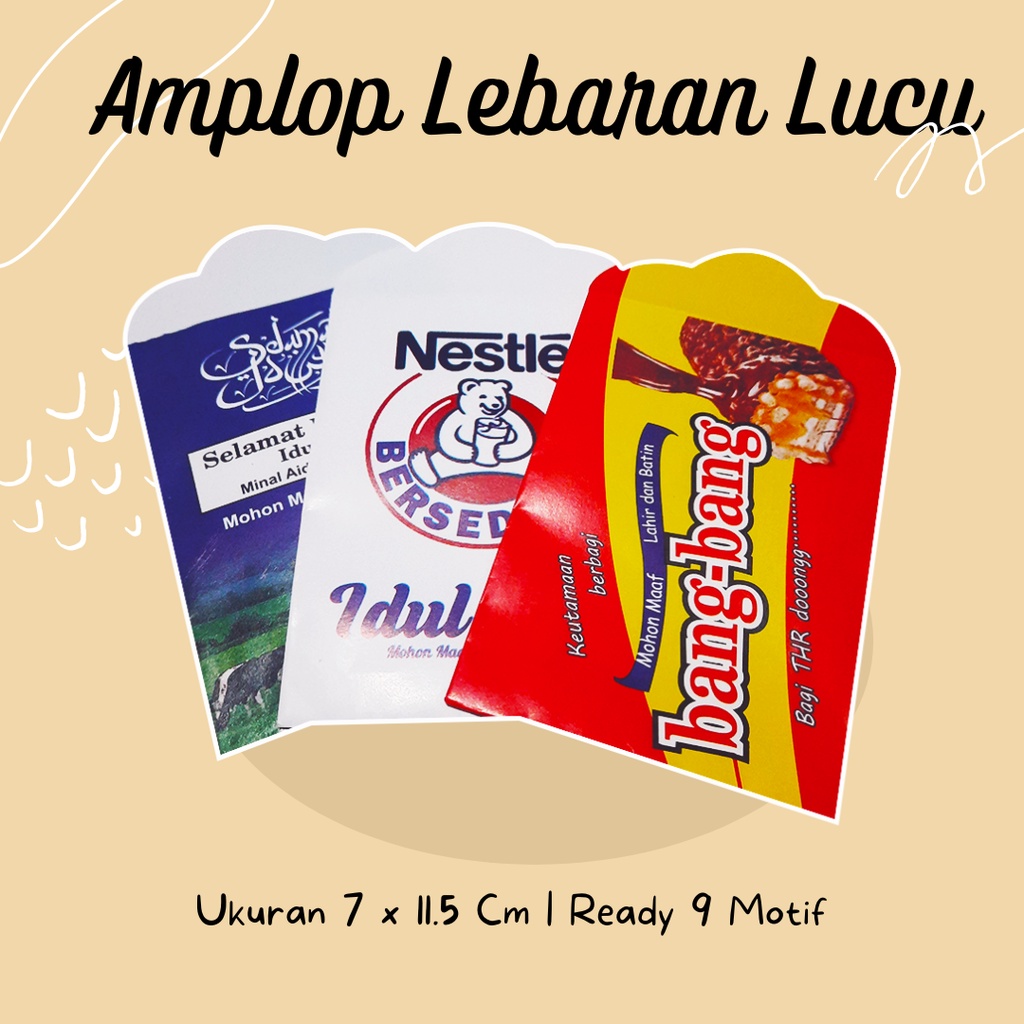 

Amplop Kecil Lebaran / Amplop Sedang Hari Raya / Angpao Idul Fitri