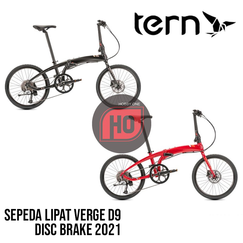 TERN VERGE D9 Folding Bike Disc Brake - Sepeda Lipat