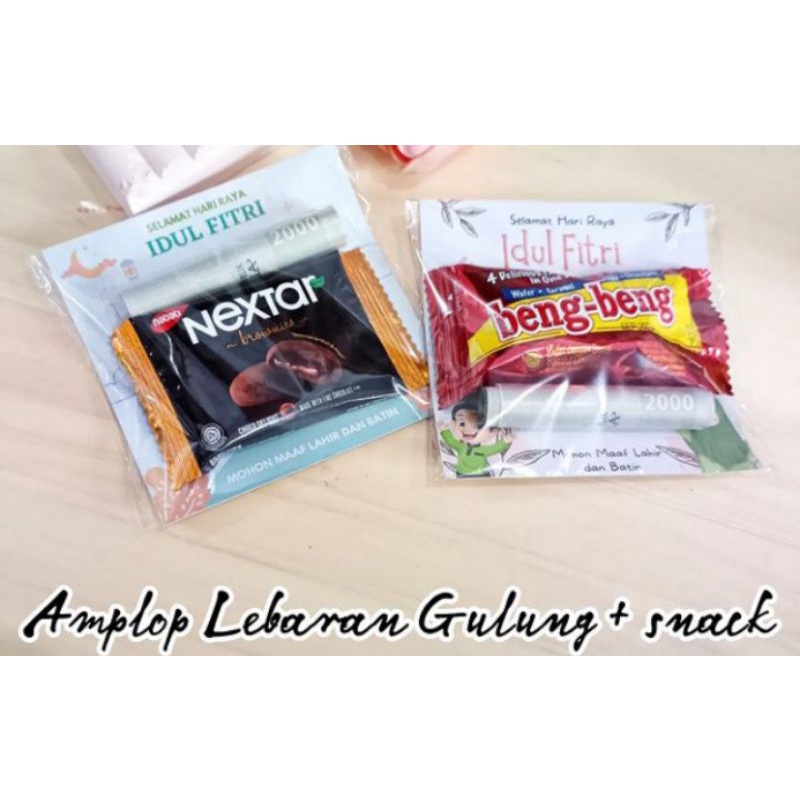 

AMPLOP LEBARAN GULUNG + SNACK
