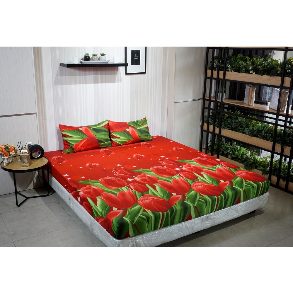 Idola Style Veronica Sprei 100 / 120 Micro Print Tinggi 20 cm MP-8065