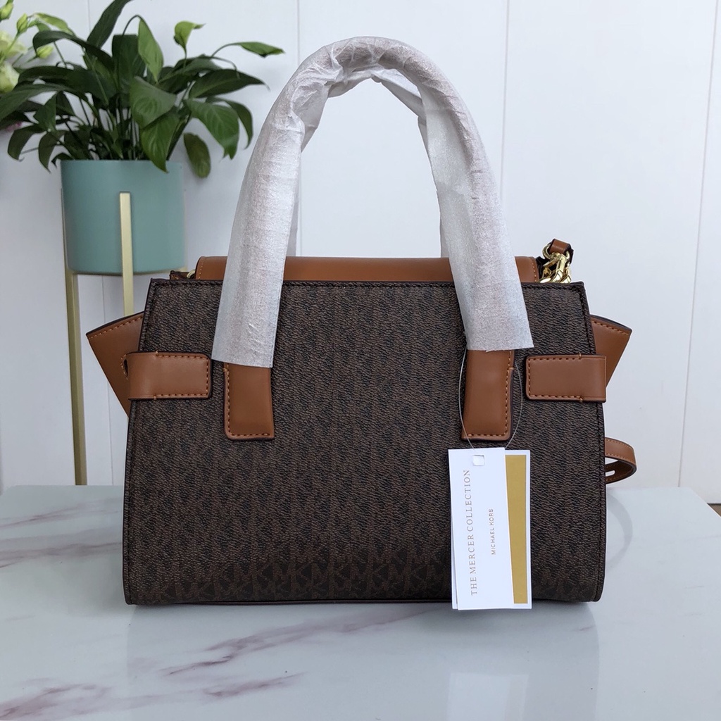 （Shopee Live）KM8188-8 8188  M-K Michael Kors Women's Medium Solid Color Presbyopia Handbag Crossbody Bag Shoulder Bag