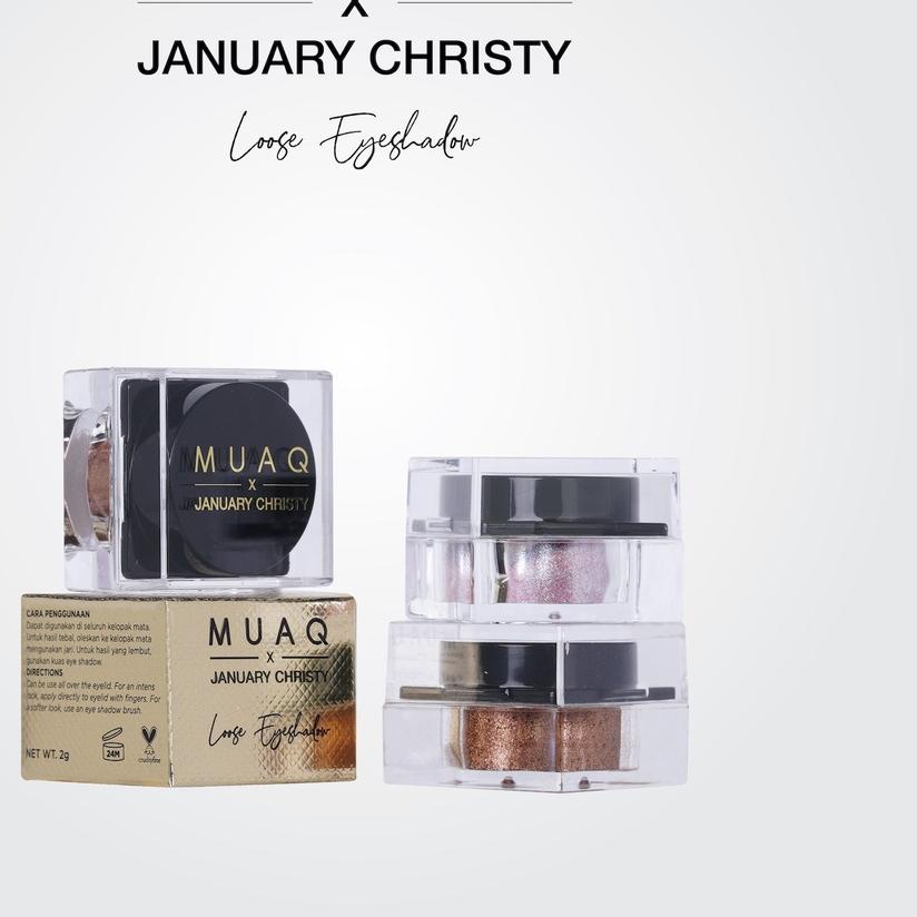♞ MUAQ X JANUARY CHRISTY LOOSE EYESHADOW ➱