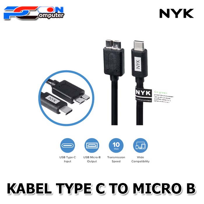 Kabel Type C TO MICRO-B 1.5M / KABEL MIKRO-B TO TYPE C / USB 3.0