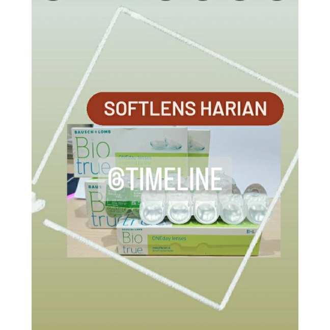 PROMO eceran SOFTLENS BIOTRUE HARIAN lembut bausch & lomb, daily disposable contact soft lens