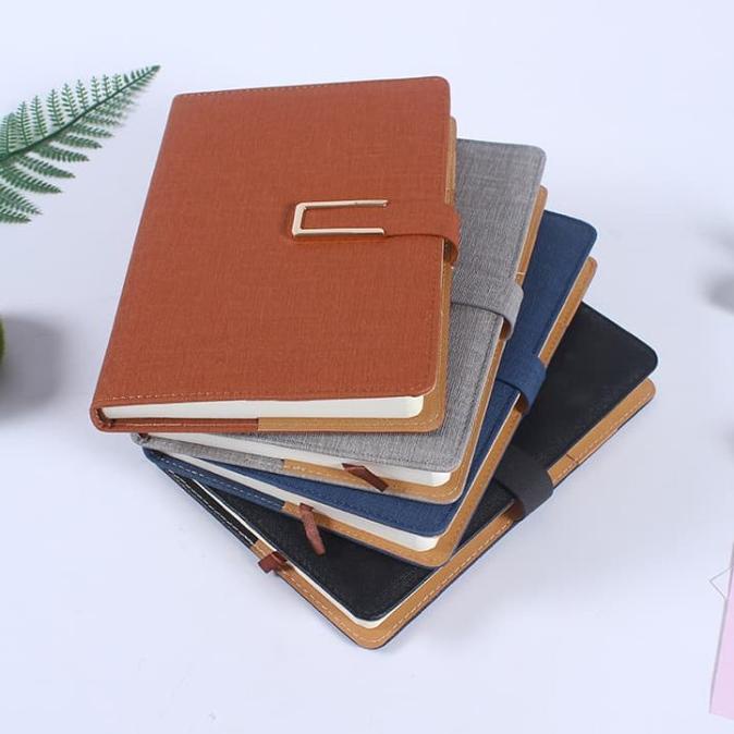 

Buku Agenda Catatan Kerja Binder Map Cover Kulit Kertas A5