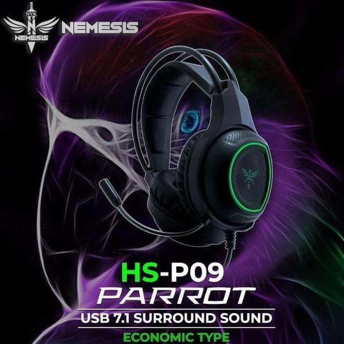 HEADSET GAMING NYK PARROT HS-P-09 SURROUND 7.1