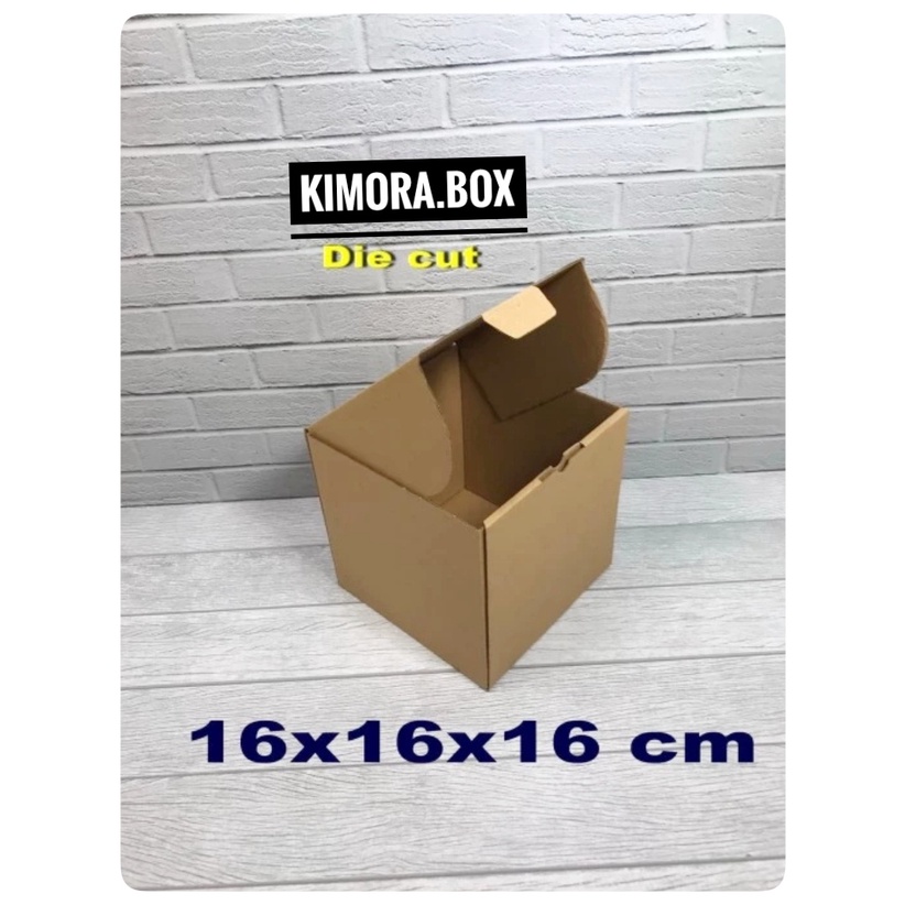 

Kardus karton Uk. 16x16x16 cm....Die Cut