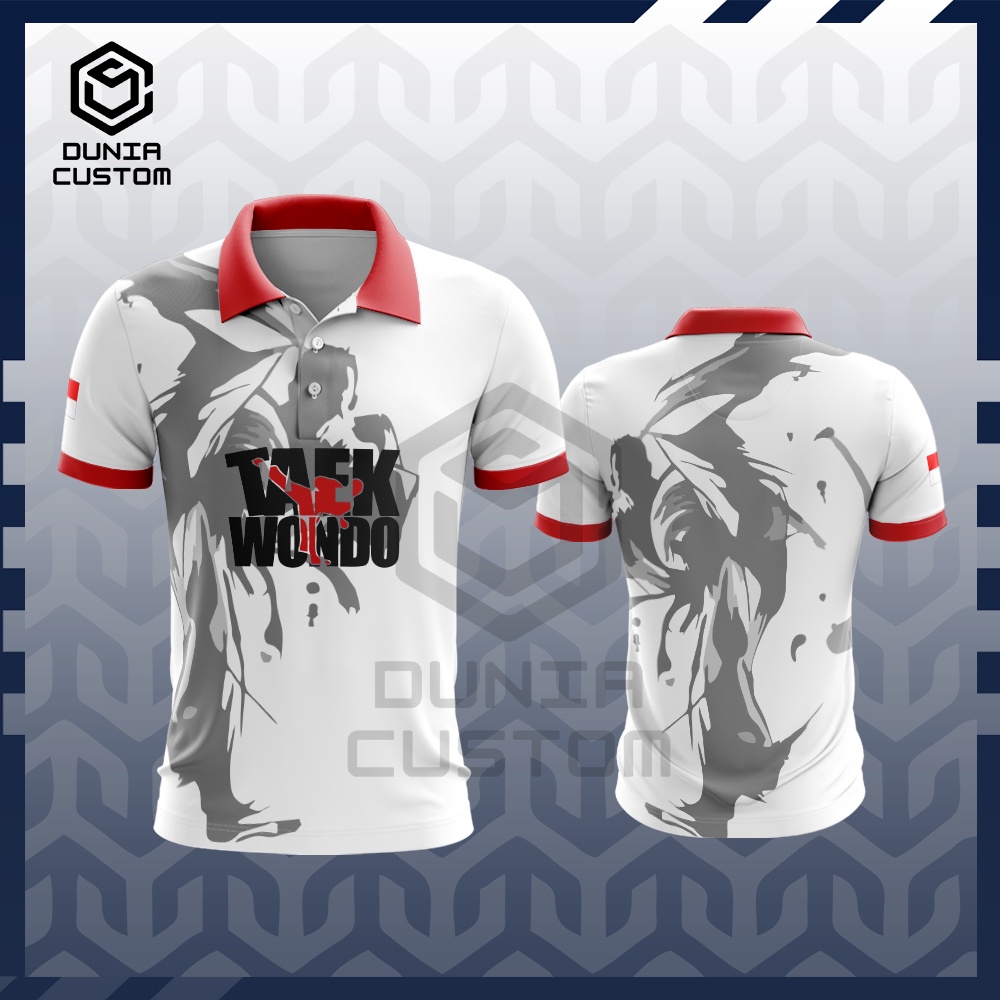 Baju Kaos Wangki Pria Taekwondo Fullprint - Kaos Taekwondo