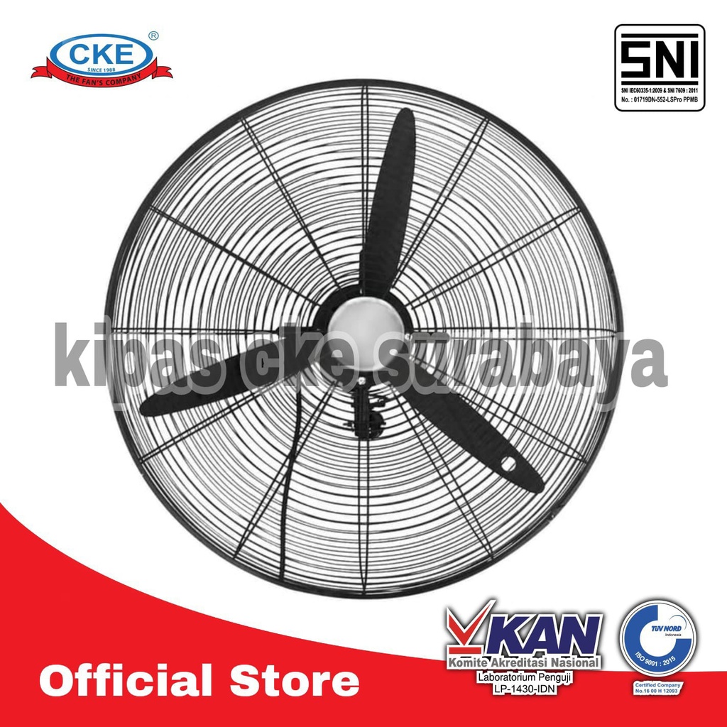 Wall Fan CKE 20 Inch WF-W20-GS Kipas Angin Dinding Tembok Gudang Rumah Pabrik Industri