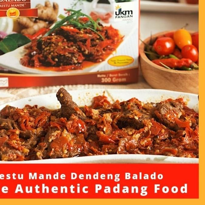 ➻ [Terlaris] Restu Mande Dendeng Sapi Balado Dendeng Kemasan 300 gram ✱