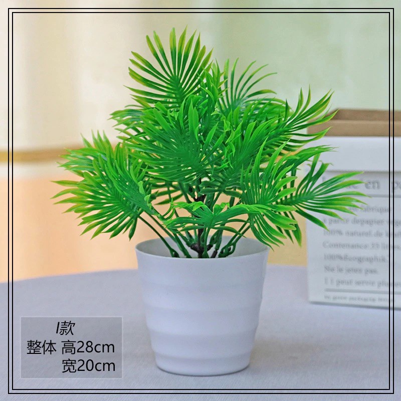 FYGALERY PT34 Pot Tanaman Hias Bunga Hias Plastik Ornamen Pot Bongsai Artificial Flower Decoration