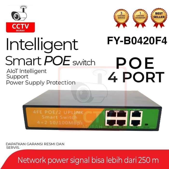 POE SWITCH HUB POE 4+2 PORT / POE SWITCH 4 PORT