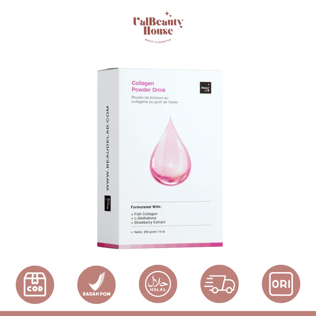 Beaudelab - Collagen Powder Drink - Premium Collagen Drink - Suplemen Kulit (ORIGINAL)
