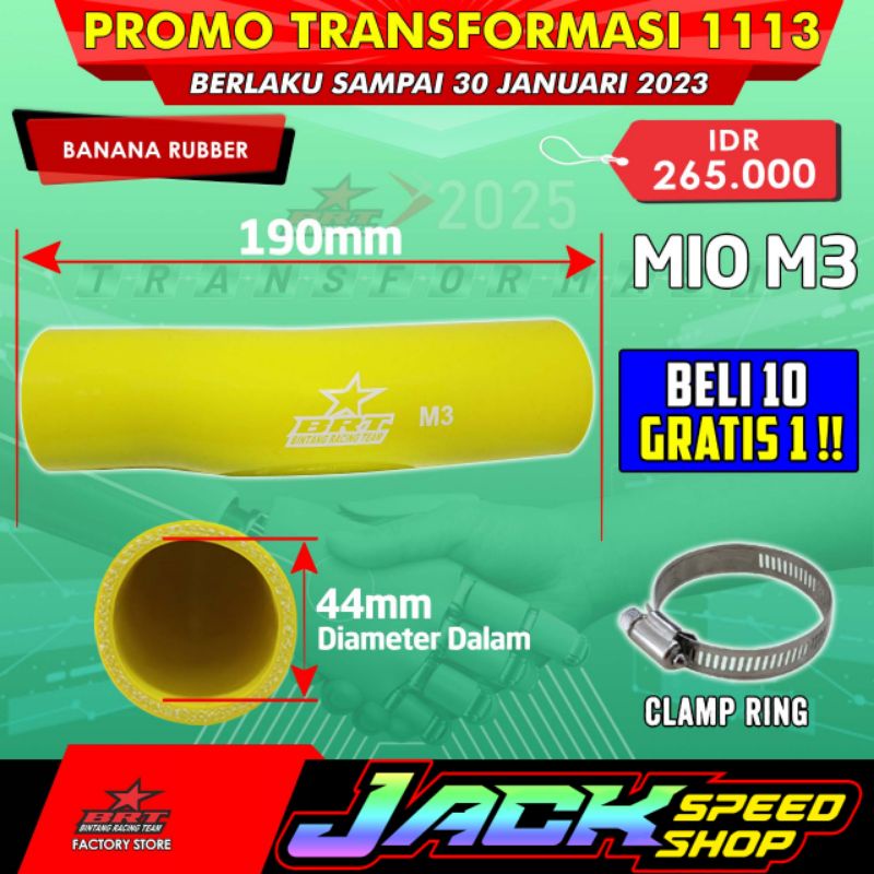 VELOCITY BRT BANANA RUBBER MIO M3 Z S SOUL GT XRIDE FINO 125 MX KING VIXON NVA NVL R15 SONIC CB 150 