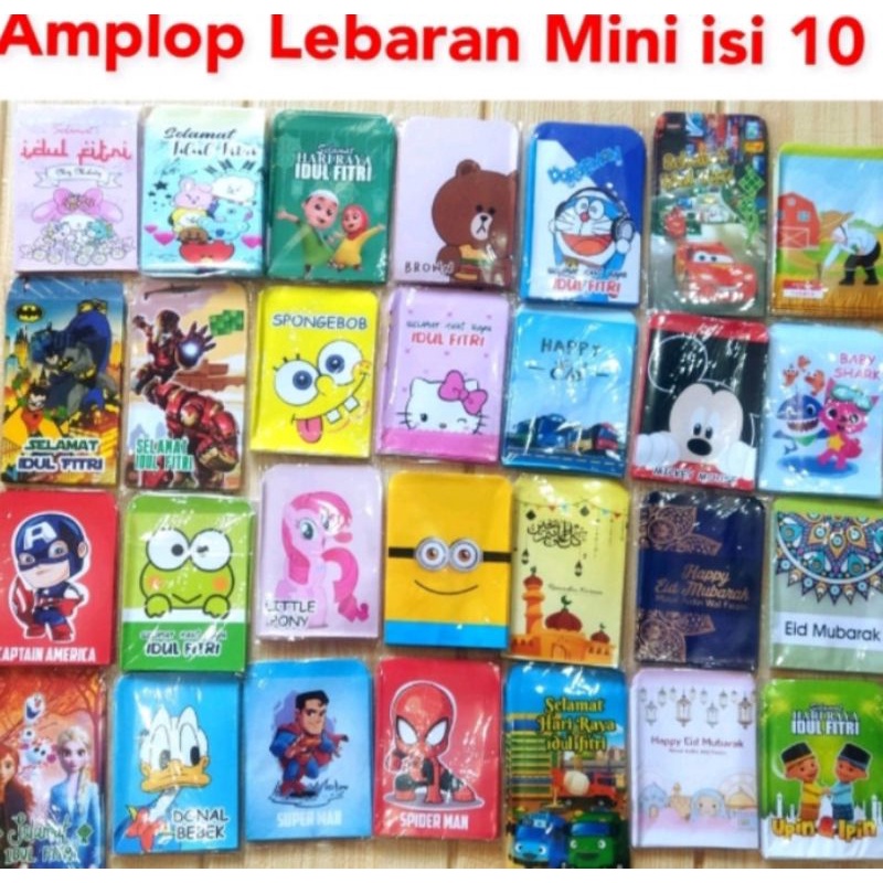 

Àmplop Lebaran Mini Siap Pakai 1pack isi 10pcs/Angpao idul fitri