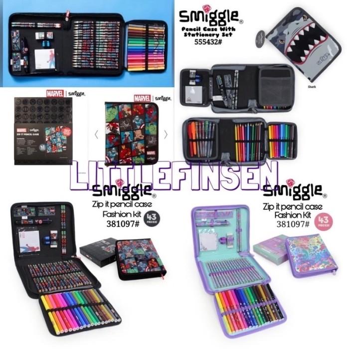 

Terlaris Smiggle Midi Zip Kit/Pencil Case Smiggle/Smiggle Shark Budz