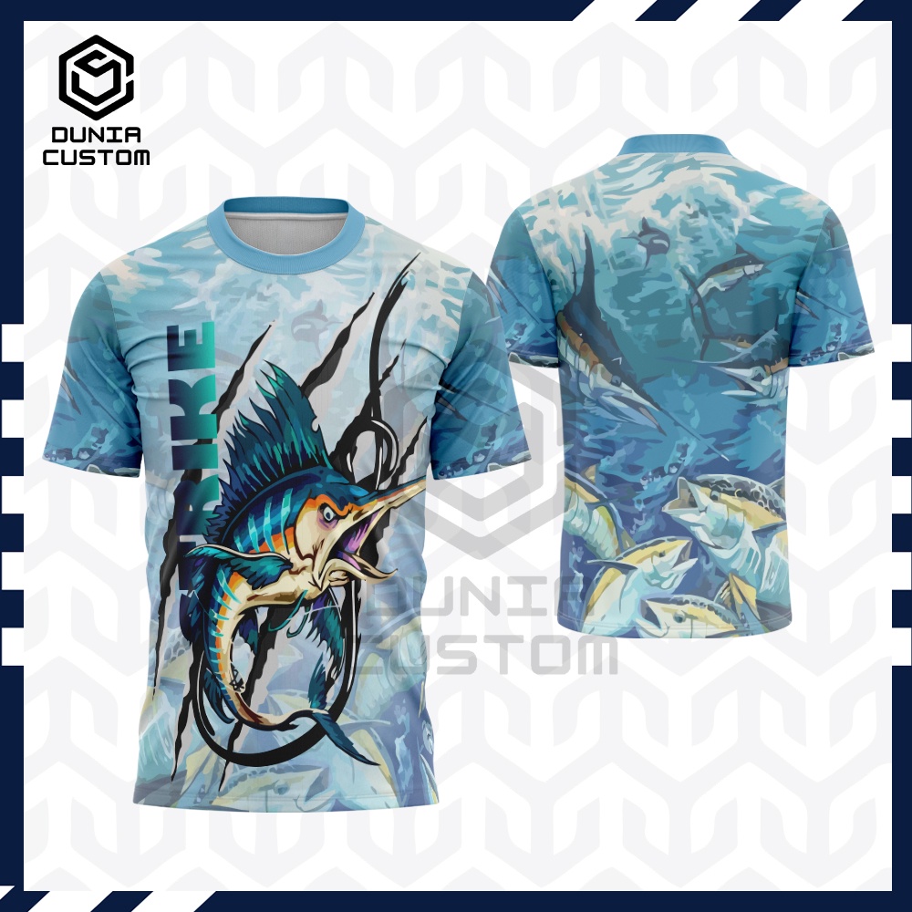 Jual Baju Mancing Mania / Jersey mancing mania / baju kaos Pria fishing strike / Kaos Mancing