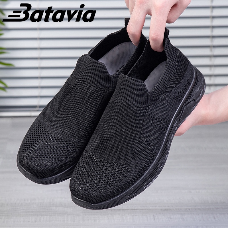 Batavia 2023 baru impor sepatu pria fashion olahraga sepatu pria sepatu pria hitam murah sepatu rajut pria sepatu lari sepatu pria terbaru yang premium sepatu sekolah bernapas sepatu Pria B33 B34