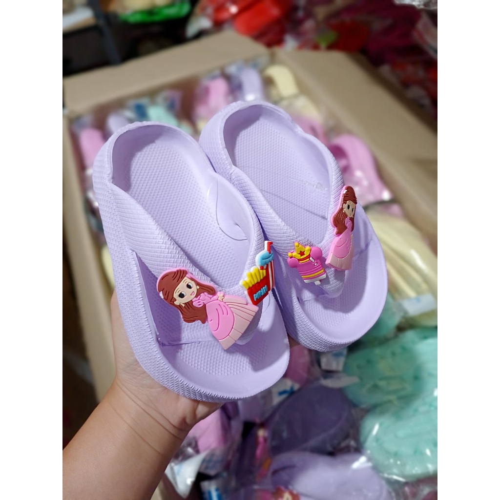 Sandal Jepit Fuji Karet Anak Perempuan Karet Karakter Beruang Fashion Korea Sol Tinggi Umur 2 3 4 5 Tahun Terbaru