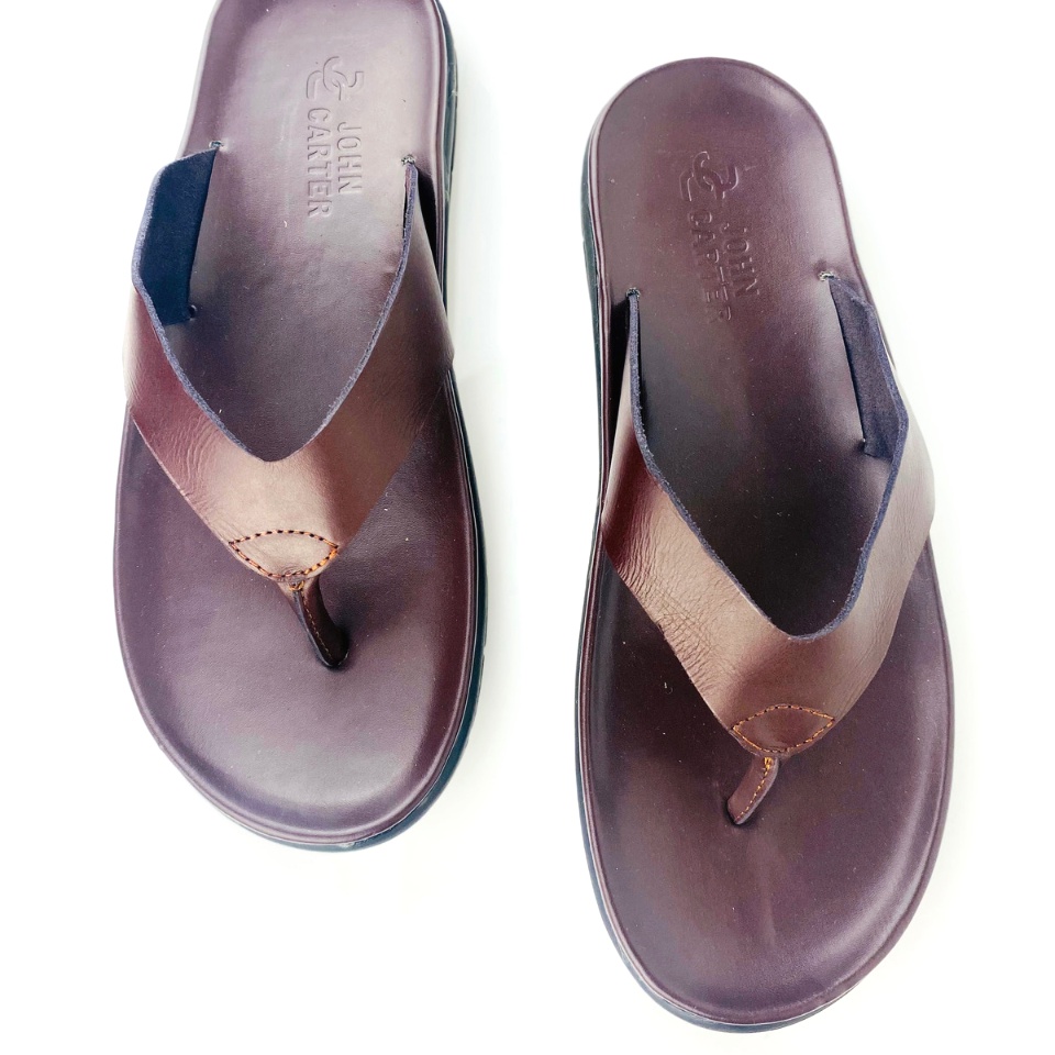 PS kian Sandal Pria Kulit Asli sandal jepit sandal slop sandal pria