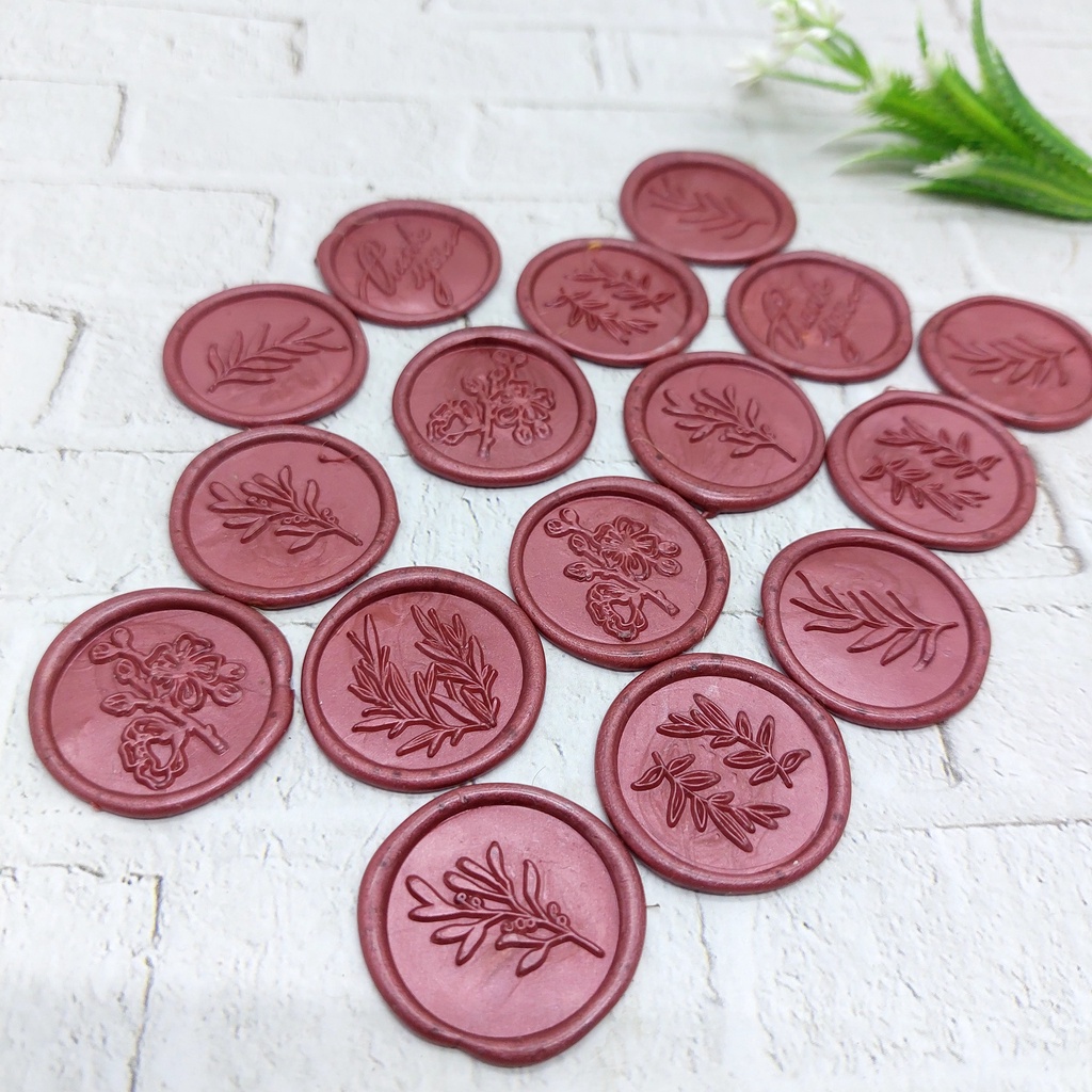 

Seal Wax Stamp Ruby/Maroon/Segel Amplop