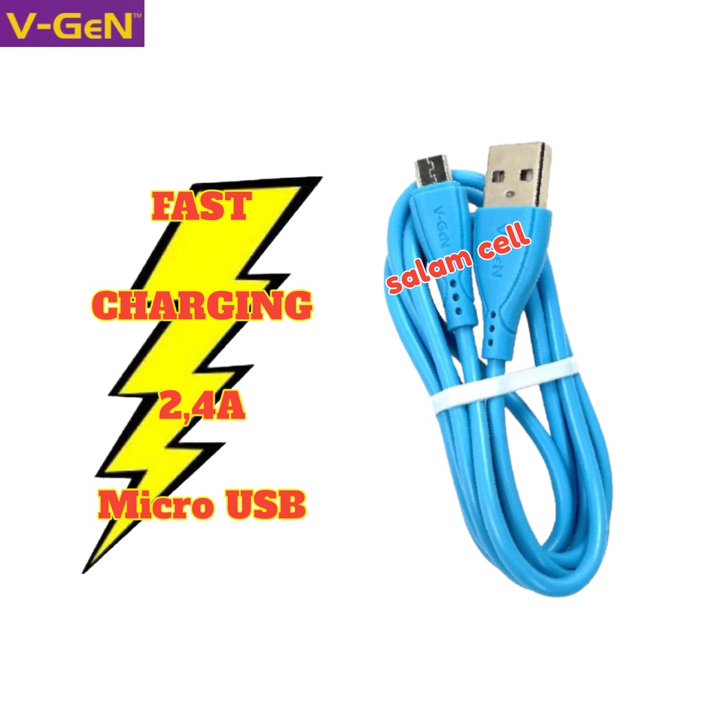 V-Gen JCM3-03 Fast Charging 2.4A Kabel Data 1toples isi 30pcs Vgen JM3 03 Garansi Resmi
