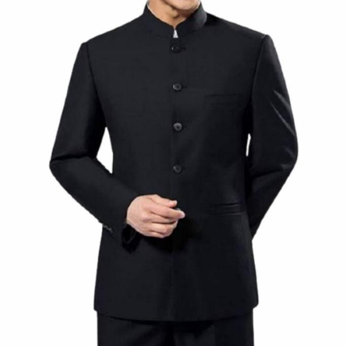 TERMURAH jasko hitam Mandarin polos/jasko moderen /BAJU KOKO PRIA/BAJU KOKO DEWASA/BAJU KOKO ANAK/BA