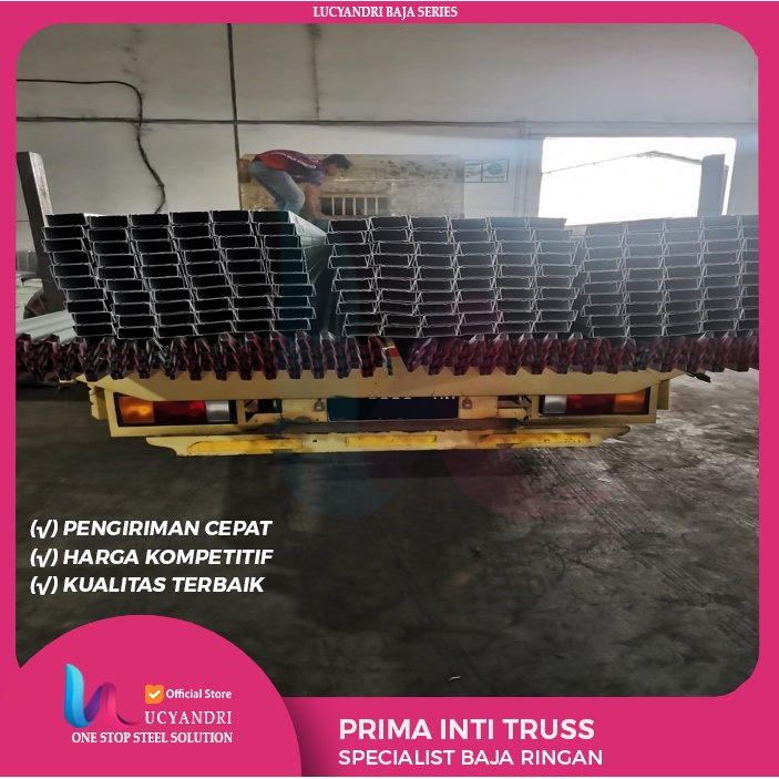 Atap Baja Ringan Kanal Canal Prima Inti Truss C 75 x 1 x 6 TEBAL 1 MM