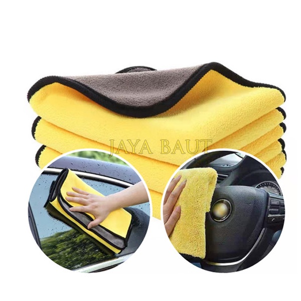 Kain Lap Microfiber Serbaguna / Kain Lap Mobil Motor 2 Sisi Multifungsi