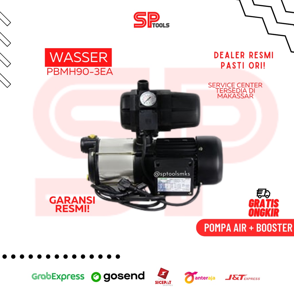 MULTISTAGE HORISONTAL BOOSTER POMPA AIR LENGKAP BOOSTER PBMH90 3EA / PBMH90-3EA
