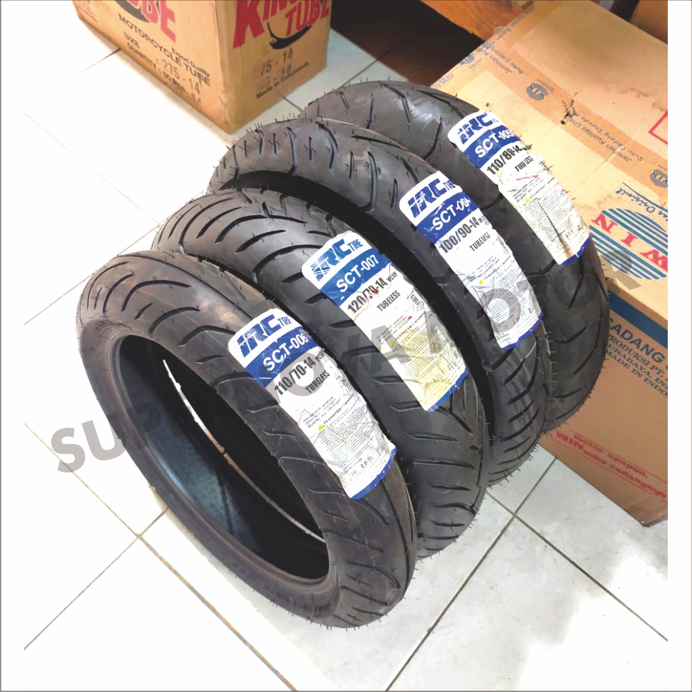BAN LUAR 100/90, 110/70, 120/70 RING 14 IRC TYPE SCT BAN MOTOR HONDA PCX / AEROX RING 14 TUBELESS