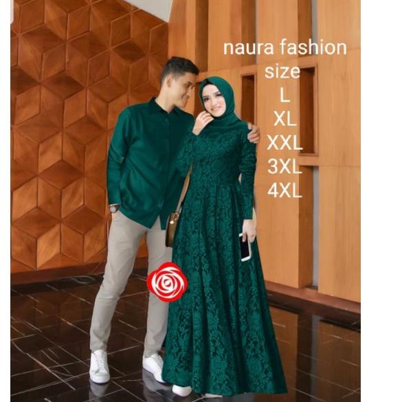 Banyak Dipakai.. BAJU COUPLE RENADA(SIZE L,XL,XXL,XXXL) BRUKAT LAPIS FURING  /SIZE JUMBO / GAMIS COU