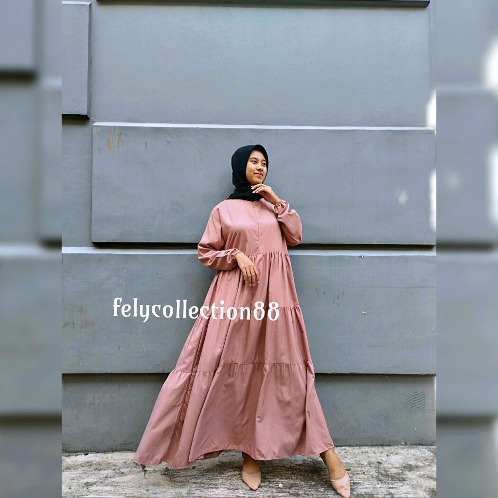 HEXA DRESS PREMIUM // DRESS WANITA GAMIS TERBARU