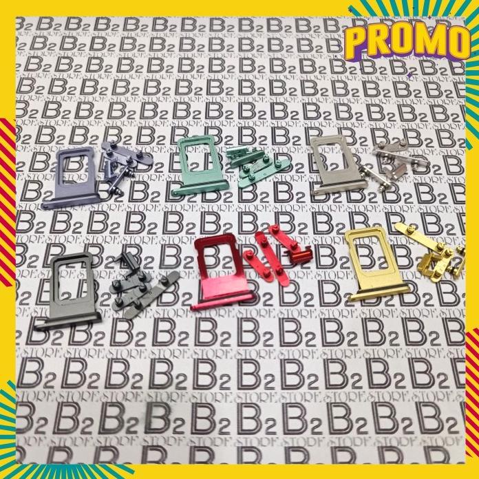 Acc Hp Simtray Simcard Lock Slot Sim + Tombol On Off Iphone 11 Fullset