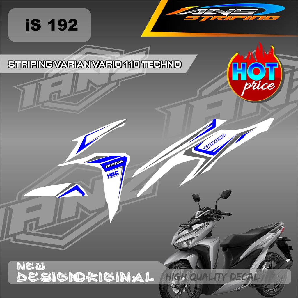 TERBARU STRIPING LIST BODY VARIO 110-125-150 VARIAN CUSTOM WARNA / DECAL VARIO TECHNO / STIKER KERETA HONDA VARIO IS192