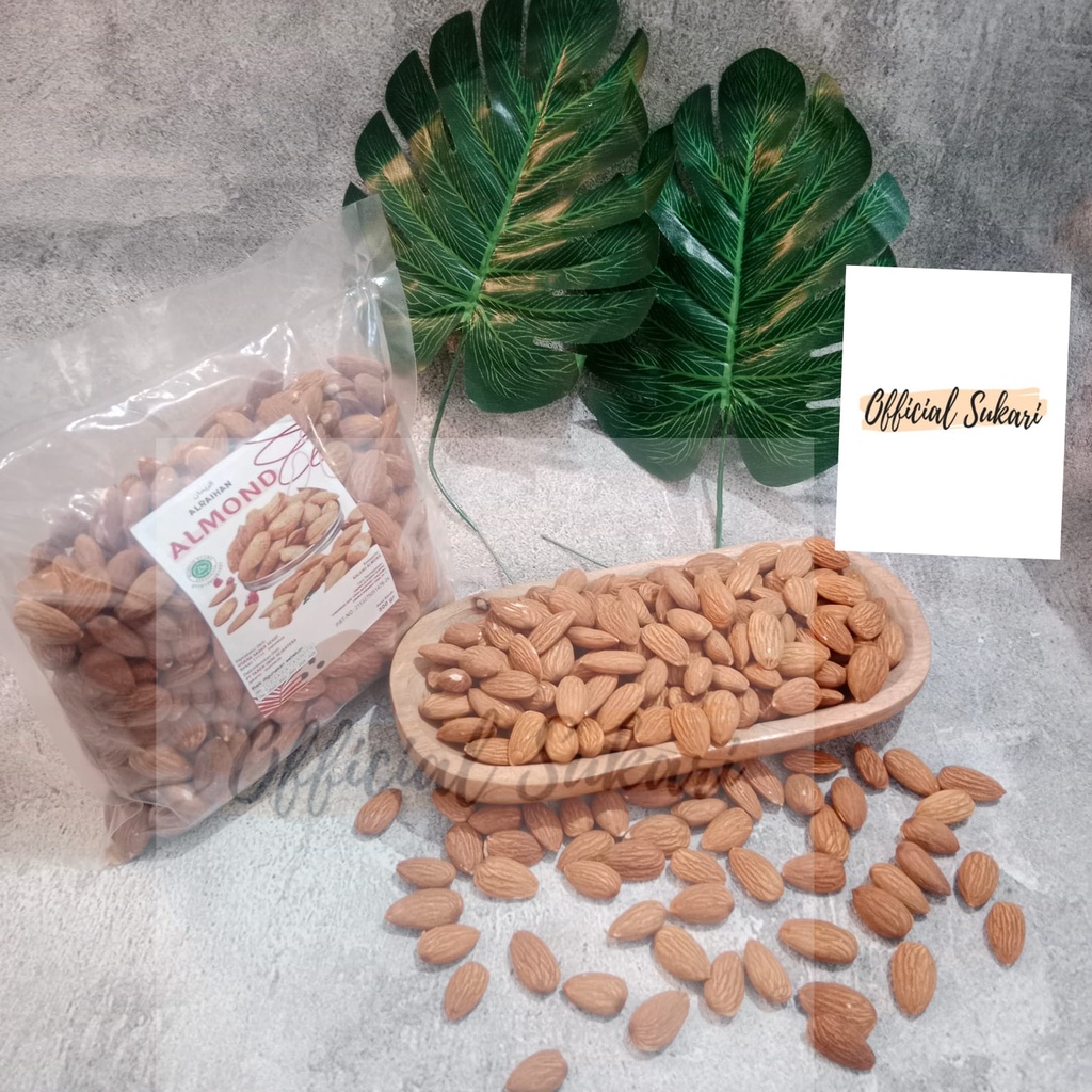 Kacang Almond Kupas Panggang Original 250 gram / Kacang Almond Kupas