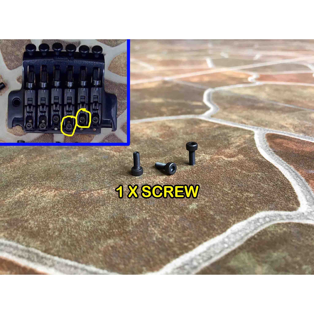 Edge 3 Intonation Lock Screw Saddle Holder Tremolo Baut sekrup Updown Up Dow