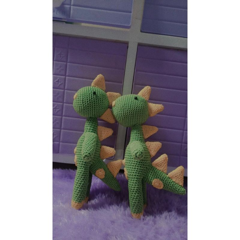 amigurumi dinosaurus, boneka rajut dinosaurus