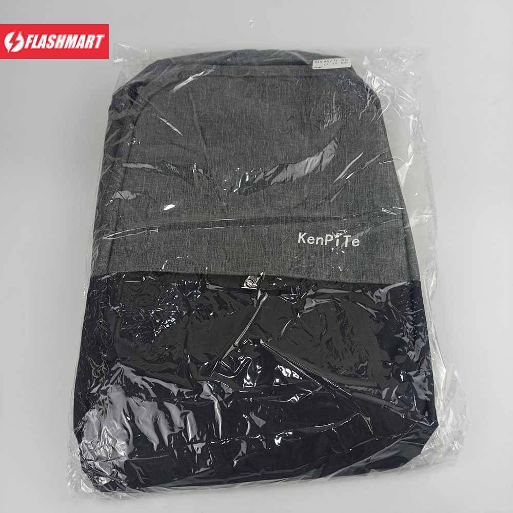 Flashmart Tas Ransel Laptop Backpack dengan USB Charger Port - F7221