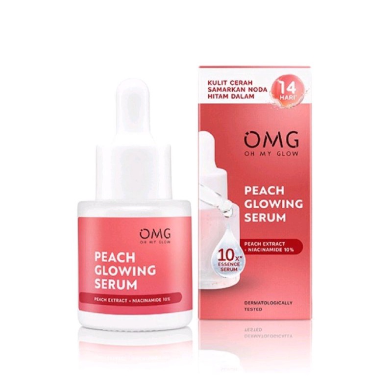 OMG OH MY GLOW SKINCARE SATUAN OMG SERUM PEACH GLOW SERUM WAJAH 7,5GR