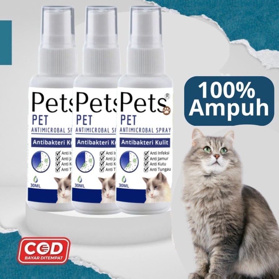 OBAT SPRAY PET KUCING UNTUK MENGOBATI PENYAKIT KULIT HEWAN SEPERTI SCABIES FEZONE